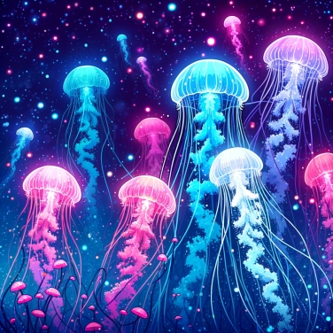 Explique por que as medusas brilham no escuro e como essa bioluminescência as ajuda a sobreviver?