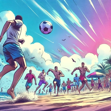 Explique por que o futebol de praia é jogado descalço na areia?