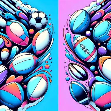 Explique por que o futebol e o rugby têm formas diferentes de bola?