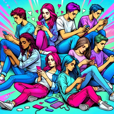 Explique por que os adolescentes são viciados em celulares?