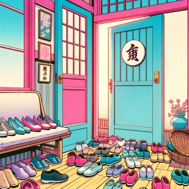 Explique por que os japoneses tiram os sapatos na entrada das casas?